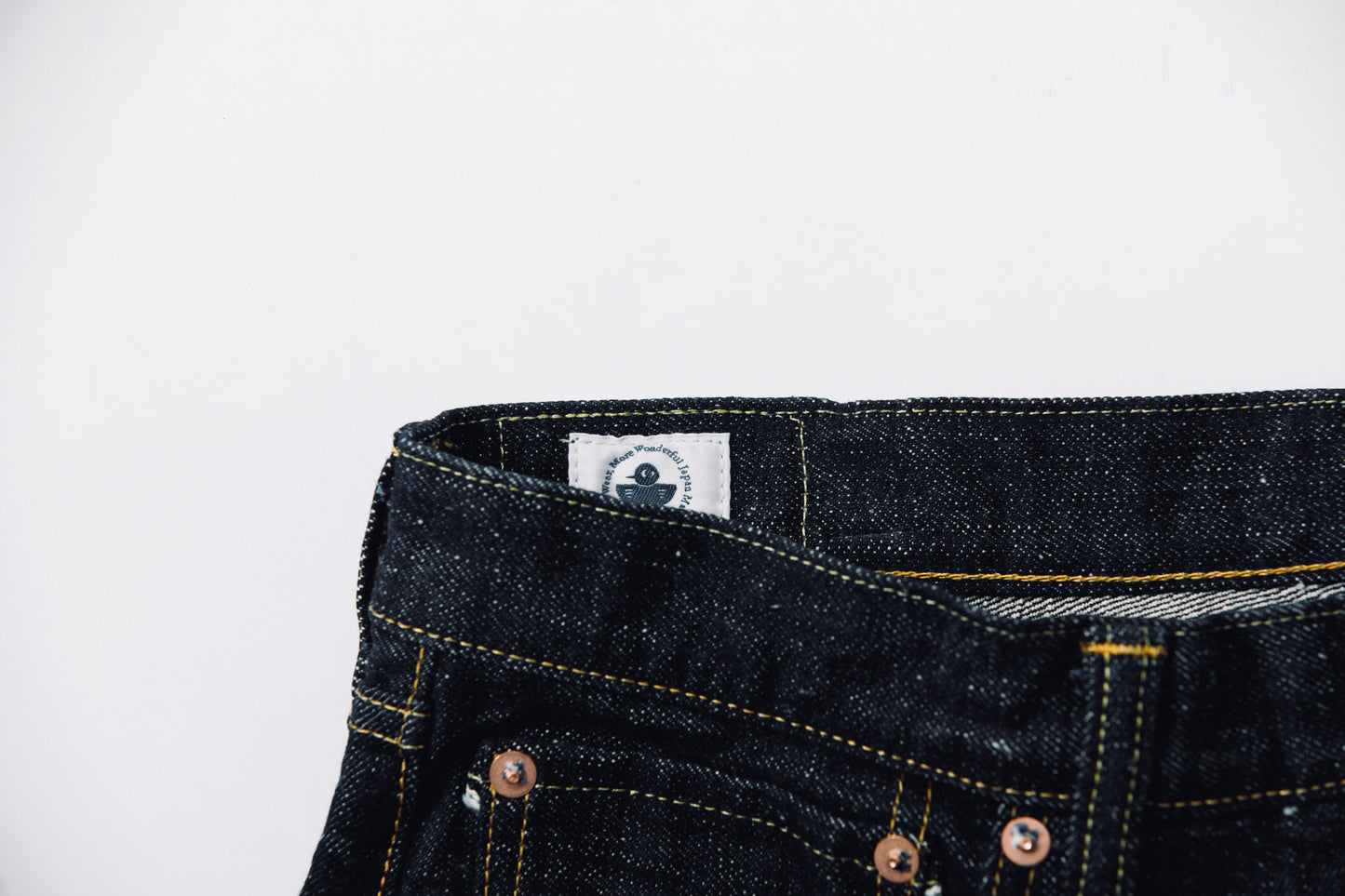 0611 15.5oz SLUB-NEP DENIM RELAX FIT BUTTON FLY