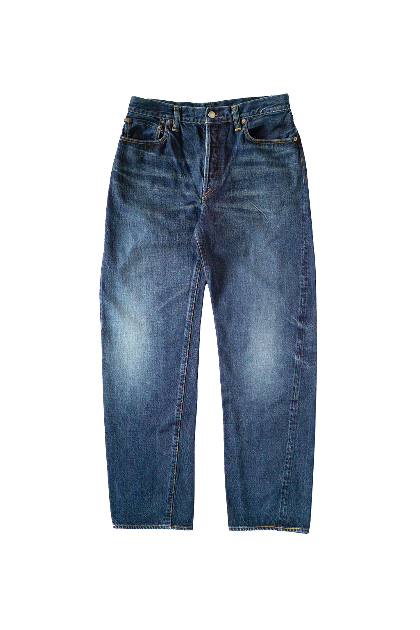 0615 13.5oz DENIM RELAX FIT BUTTON FLY 2YEARS WASHED