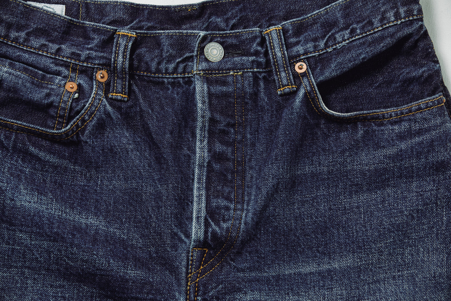 0815 13.5oz DENIM LOOSE FIT BUTTON FLY 2YEARS WASHED