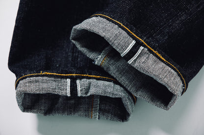 0411 15.5oz SLUB-NEP DENIM STRAIGHT FIT BUTTON FLY