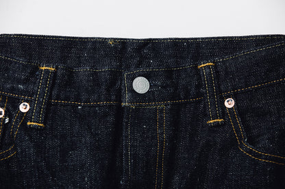 0811 15.5oz SLUB-NEP DENIM LOOSE FIT BUTTON FLY