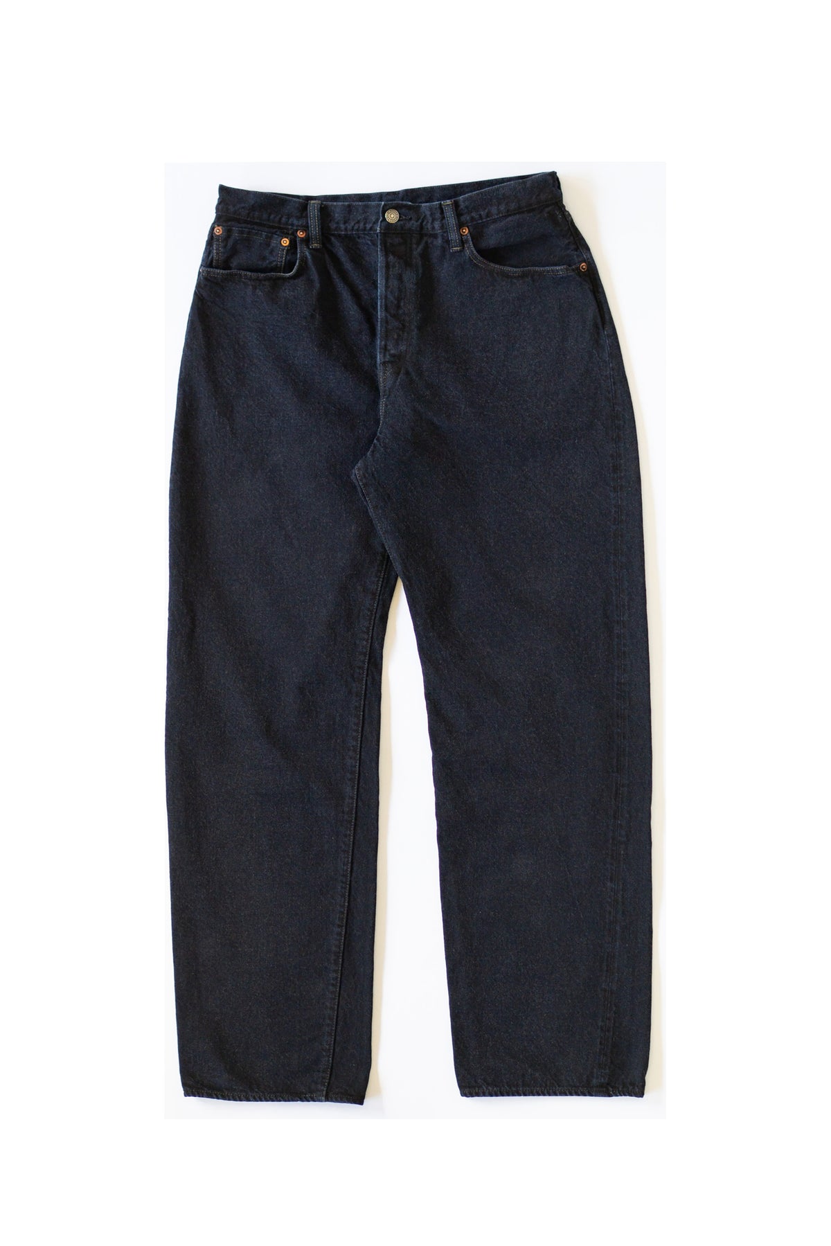 0815 13.5OZ CHARCOAL OVERDYED DENIM LOOSE FIT