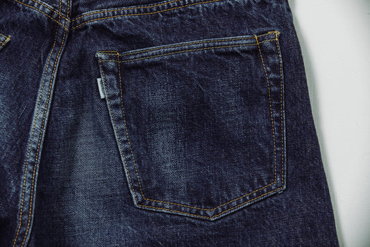 0615 13.5oz DENIM RELAX FIT BUTTON FLY 2YEARS WASHED