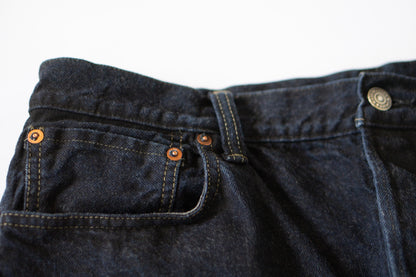 0815 13.5OZ CHARCOAL OVERDYED DENIM LOOSE FIT