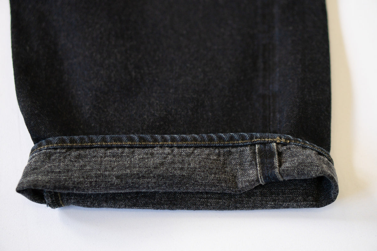 0815 13.5OZ CHARCOAL OVERDYED DENIM LOOSE FIT