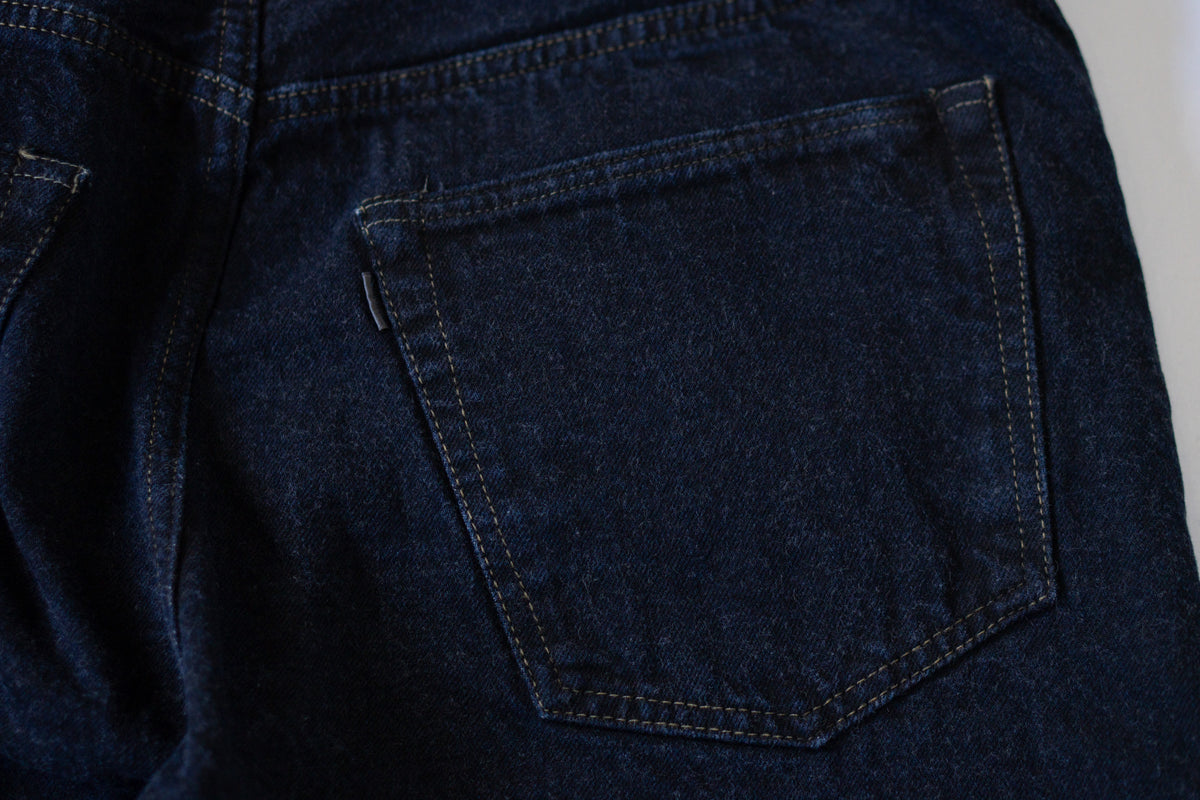 0815 13.5OZ CHARCOAL OVERDYED DENIM LOOSE FIT