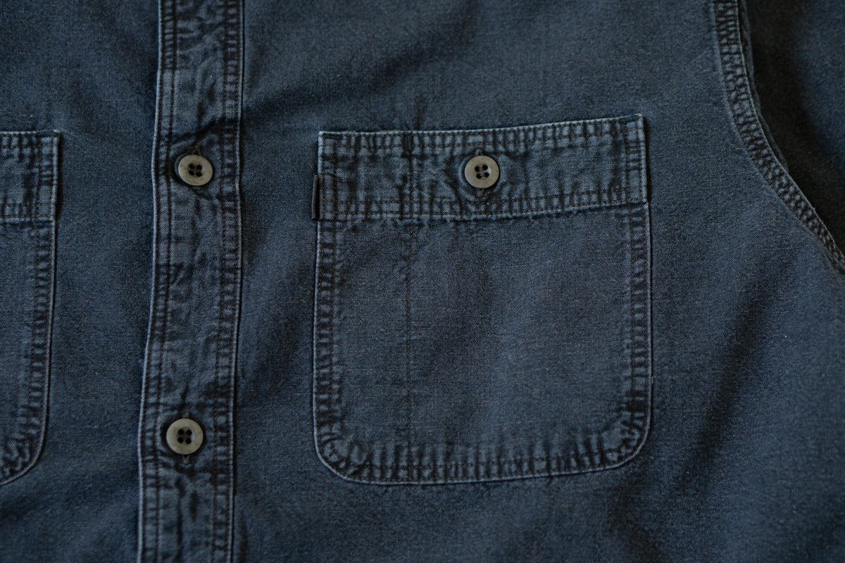 5017 5.5oz HIGH DENSITY CHAMBRAY WORK SHIRTS CHARCOAL DYED