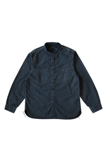 5017 5.5oz HIGH DENSITY CHAMBRAY WORK SHIRTS CHARCOAL DYED